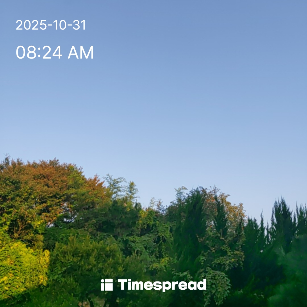 맑은 마침 하늘