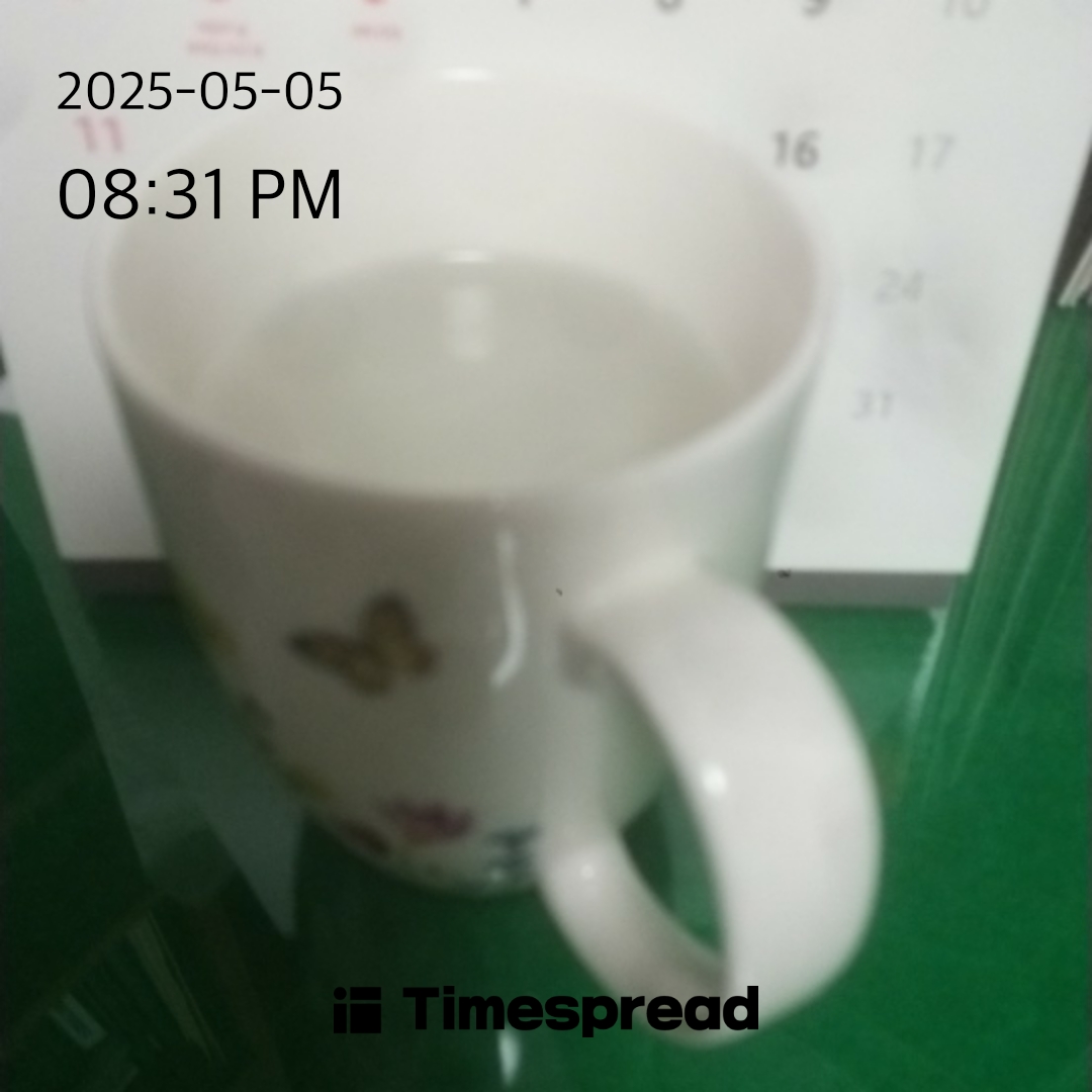 물 한 컵 마시고~~~