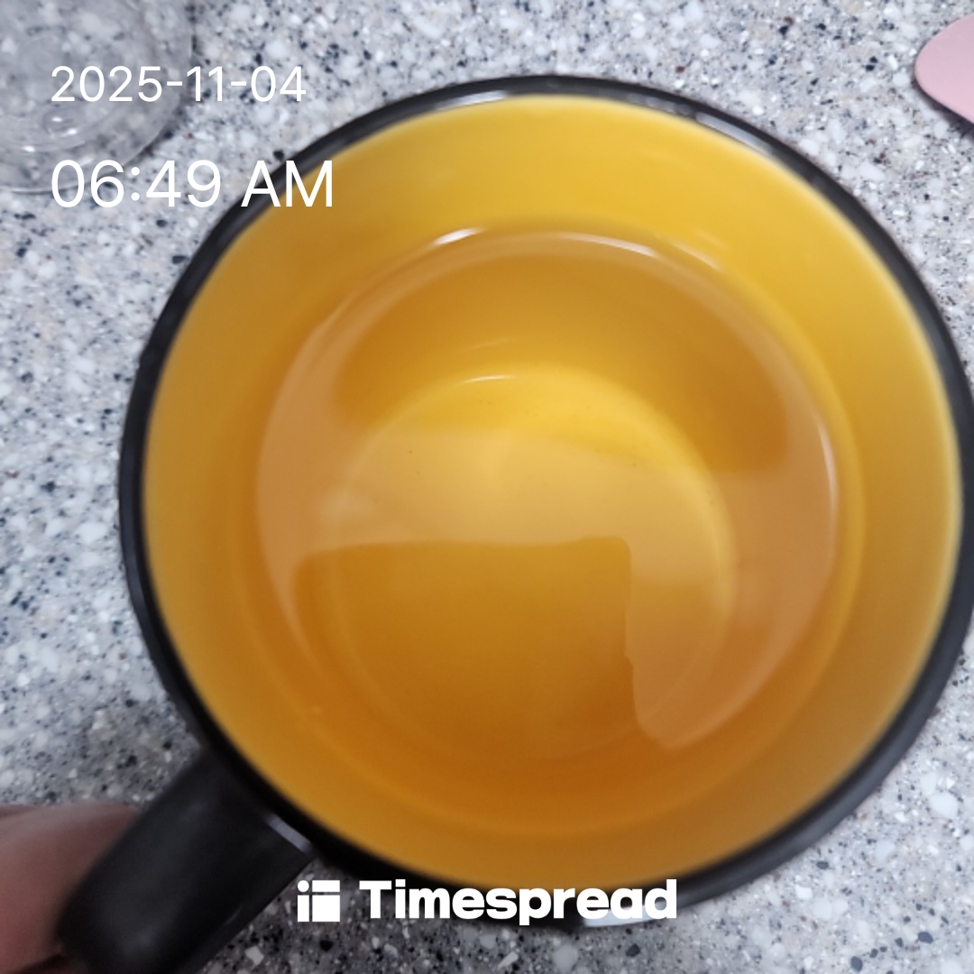 물 한잔 마시기