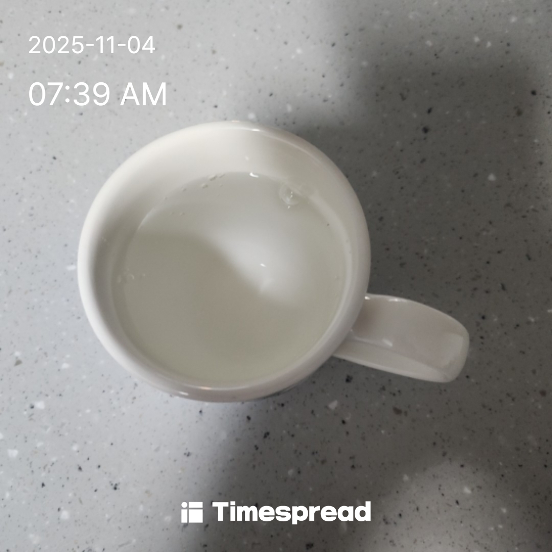 일어나서 물한잔