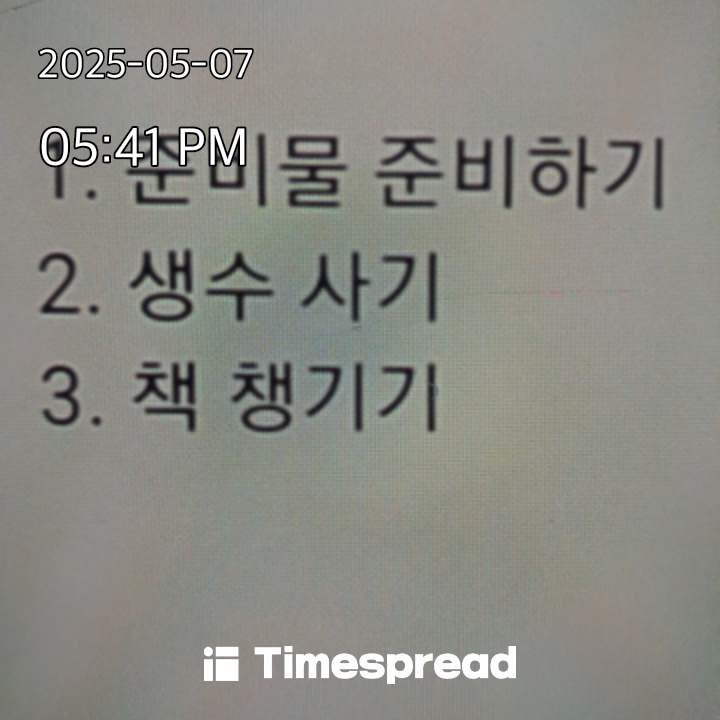 오늘 할 일 3가지