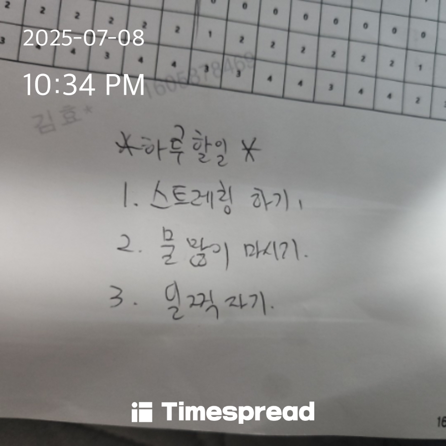 하루할일 