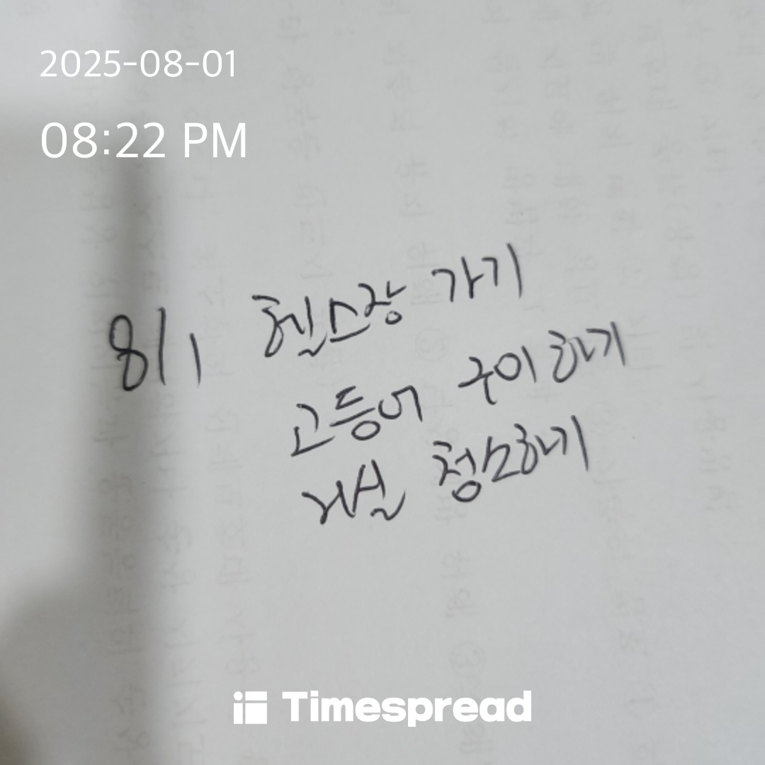 하루 할 일