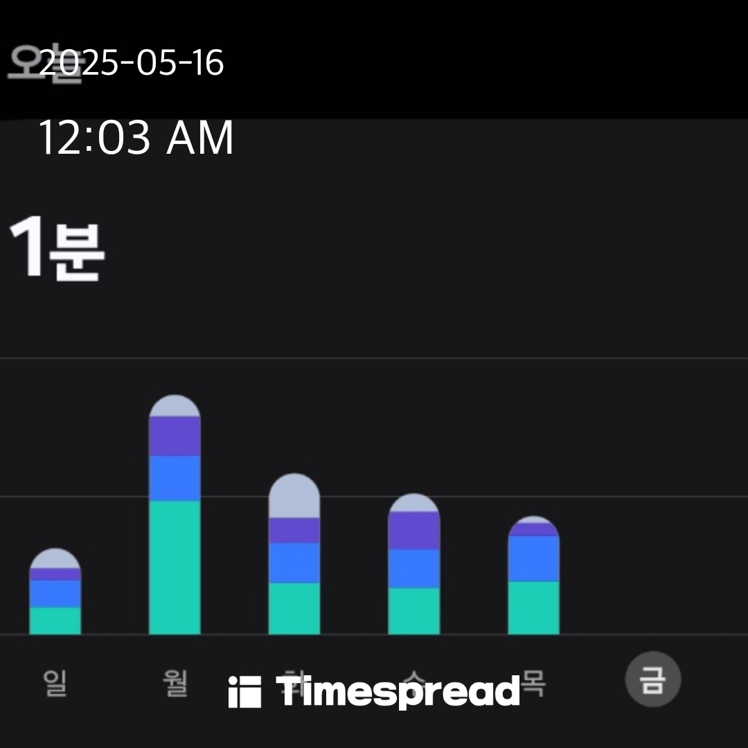 핸드폰 사용시간 줄이기 5일차 인증