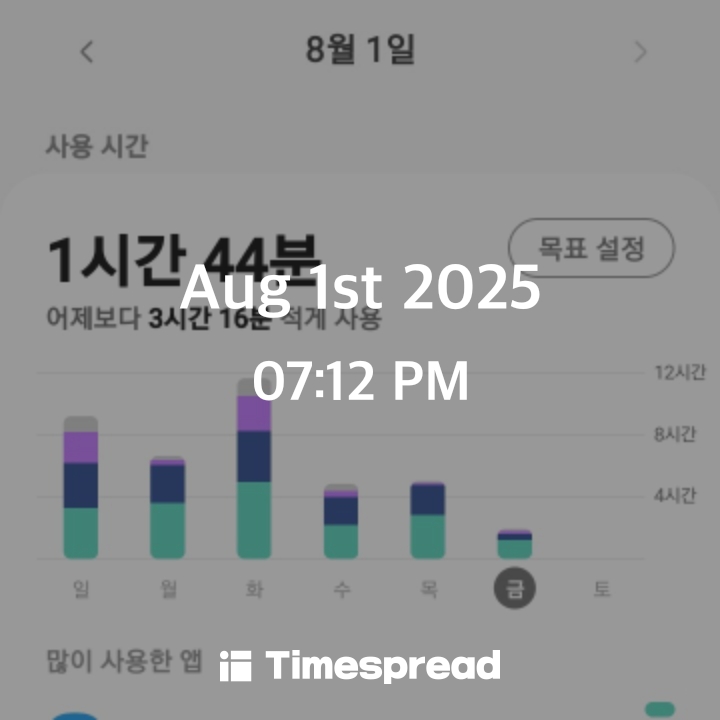 폰사용시간 
