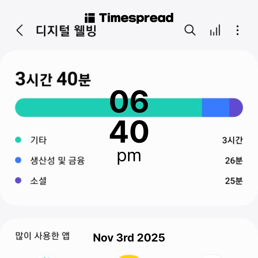 휴대폰사용줄이기
